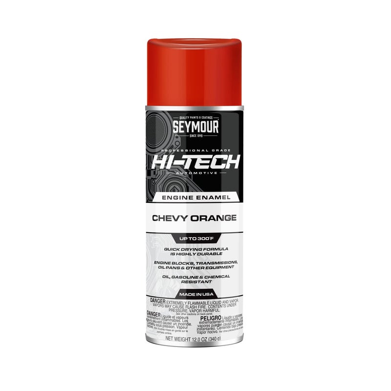 Seymour EN-48 Hi-Tech Engine Spray Paint, Chevy Orange 12 Ounce (Pack of 1) - Image 1